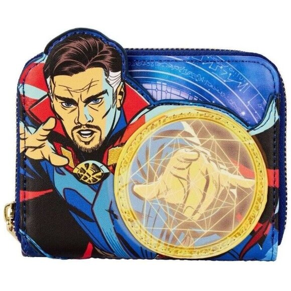 Loungefly Marvel Dr Strange Multiverse Of Madness Zip Around Wallet NWT - Picture 1 of 6